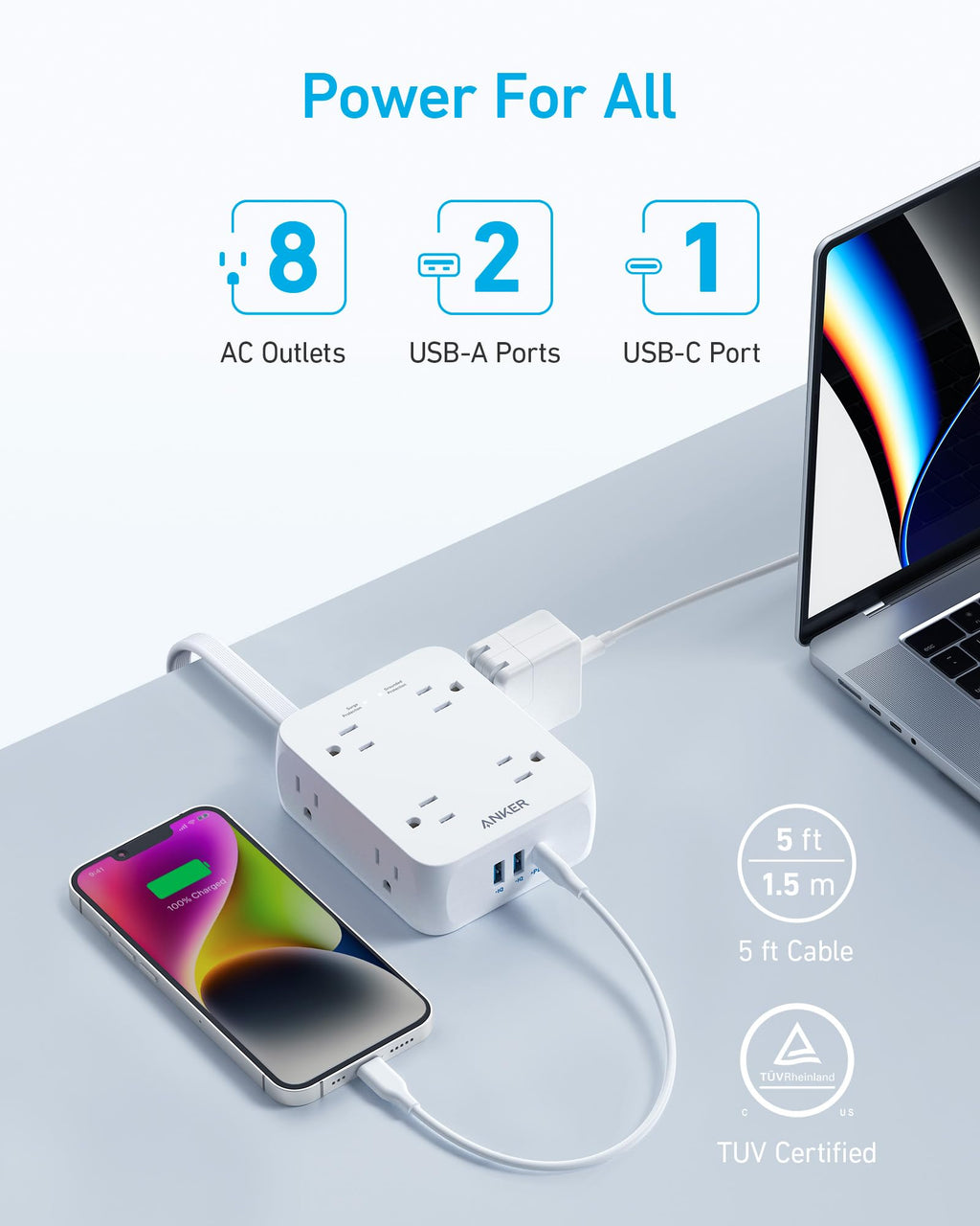 Anker <b>341</b> USB Power Strip