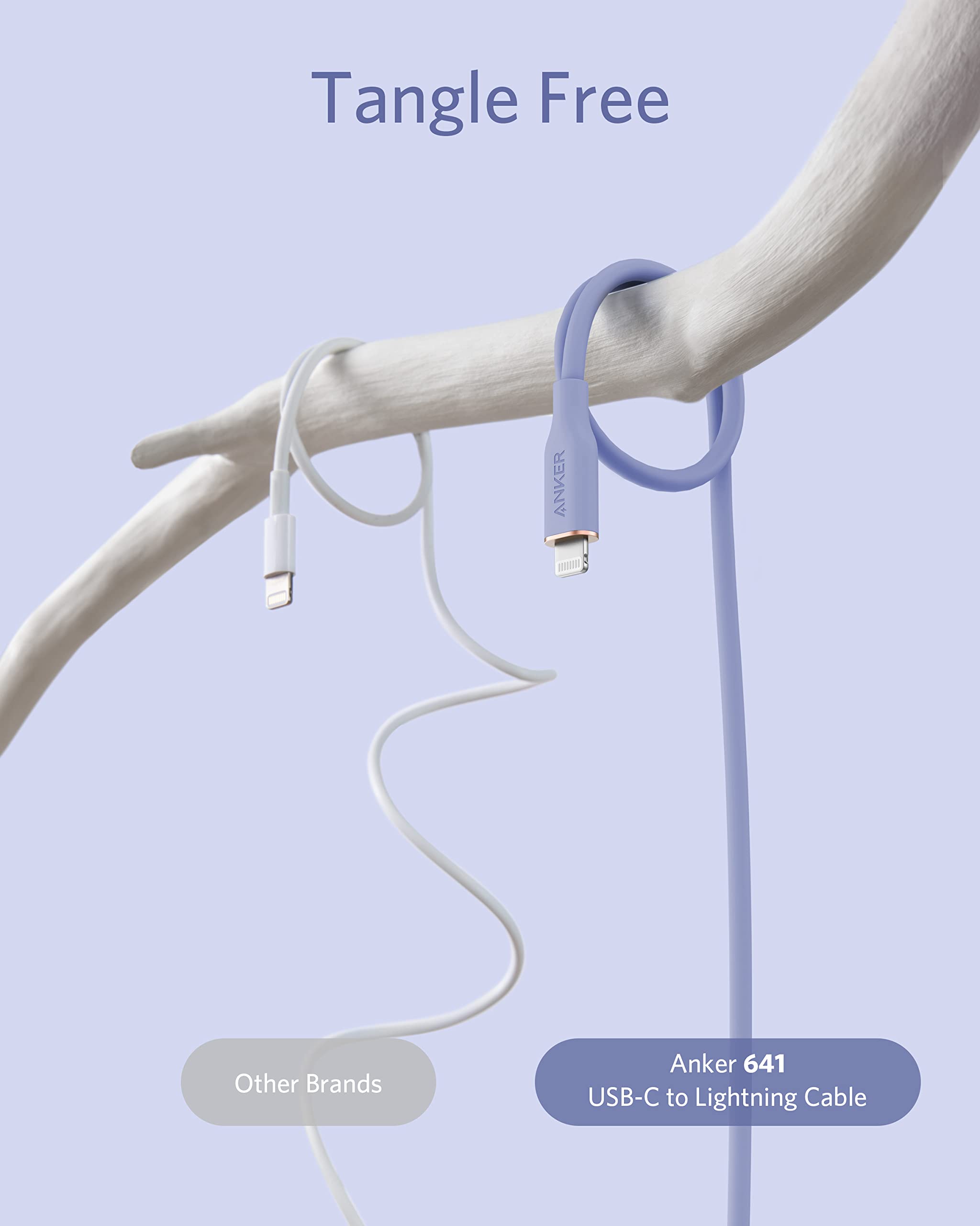Anker <b>641</b> USB-C to Lightning Cable (Flow, Silicone)