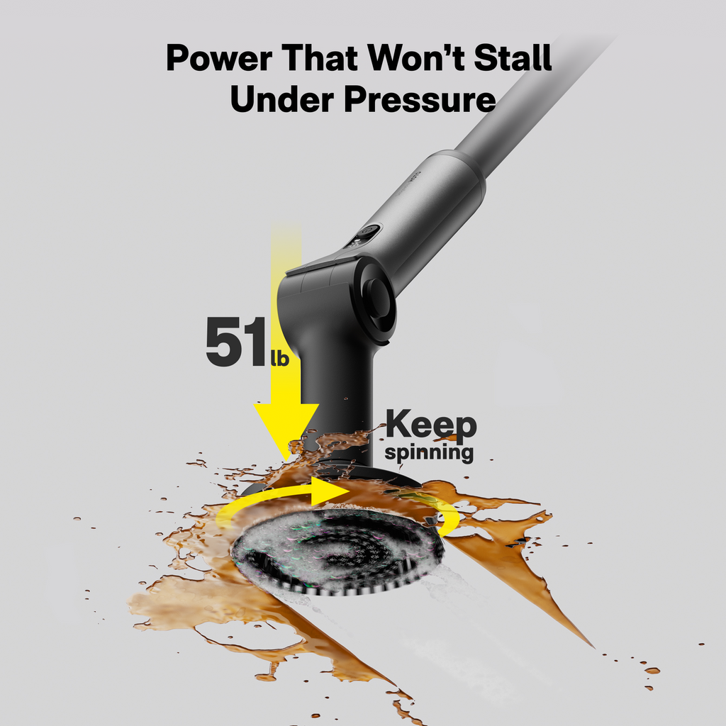 HOTO Flexi™ Cordless Spin Scrubber